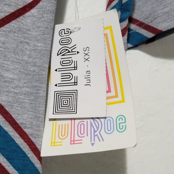 LuLaRoe NWT Julia Dress Size XXS (00-0) - Picture 4 of 6